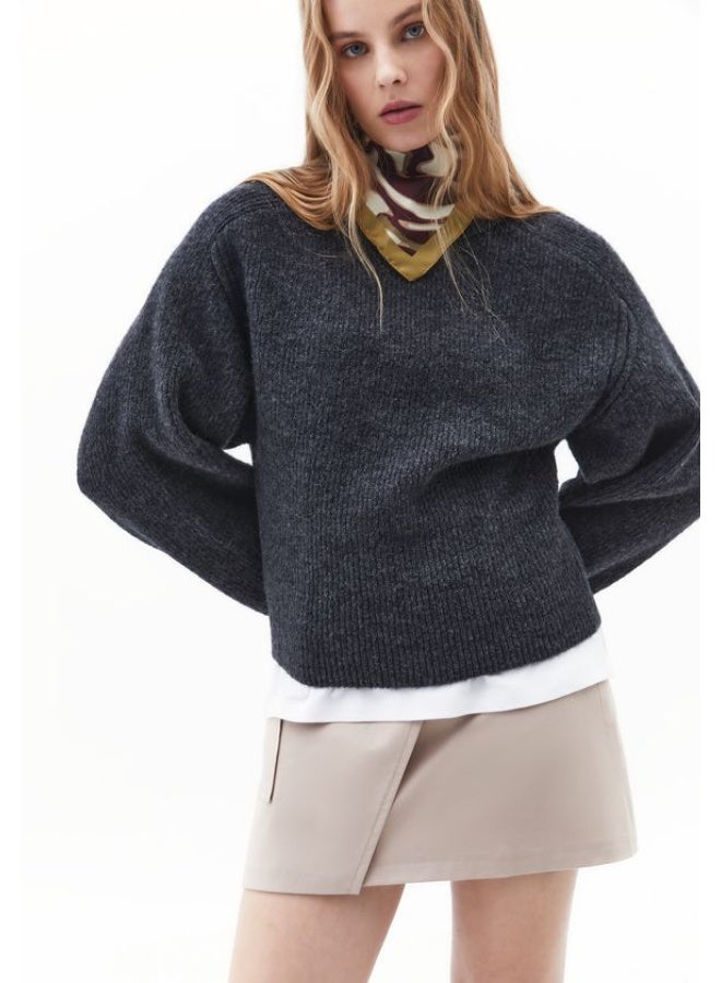 OXXO Wool Blend Knit Sweater - Image 3